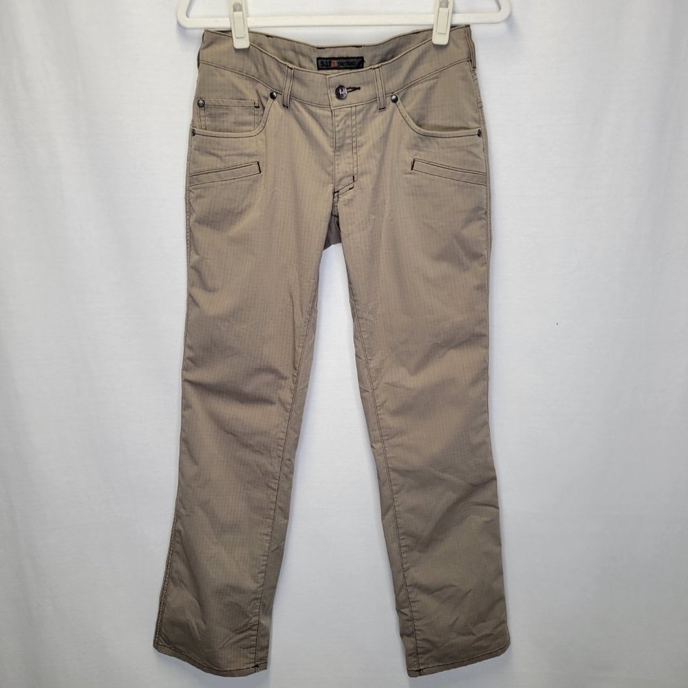 5.11 Tactical Women's Size 6 Pants Tan Cargo Pockets